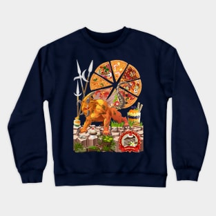 The Guardian of the Pizza Moon Crewneck Sweatshirt